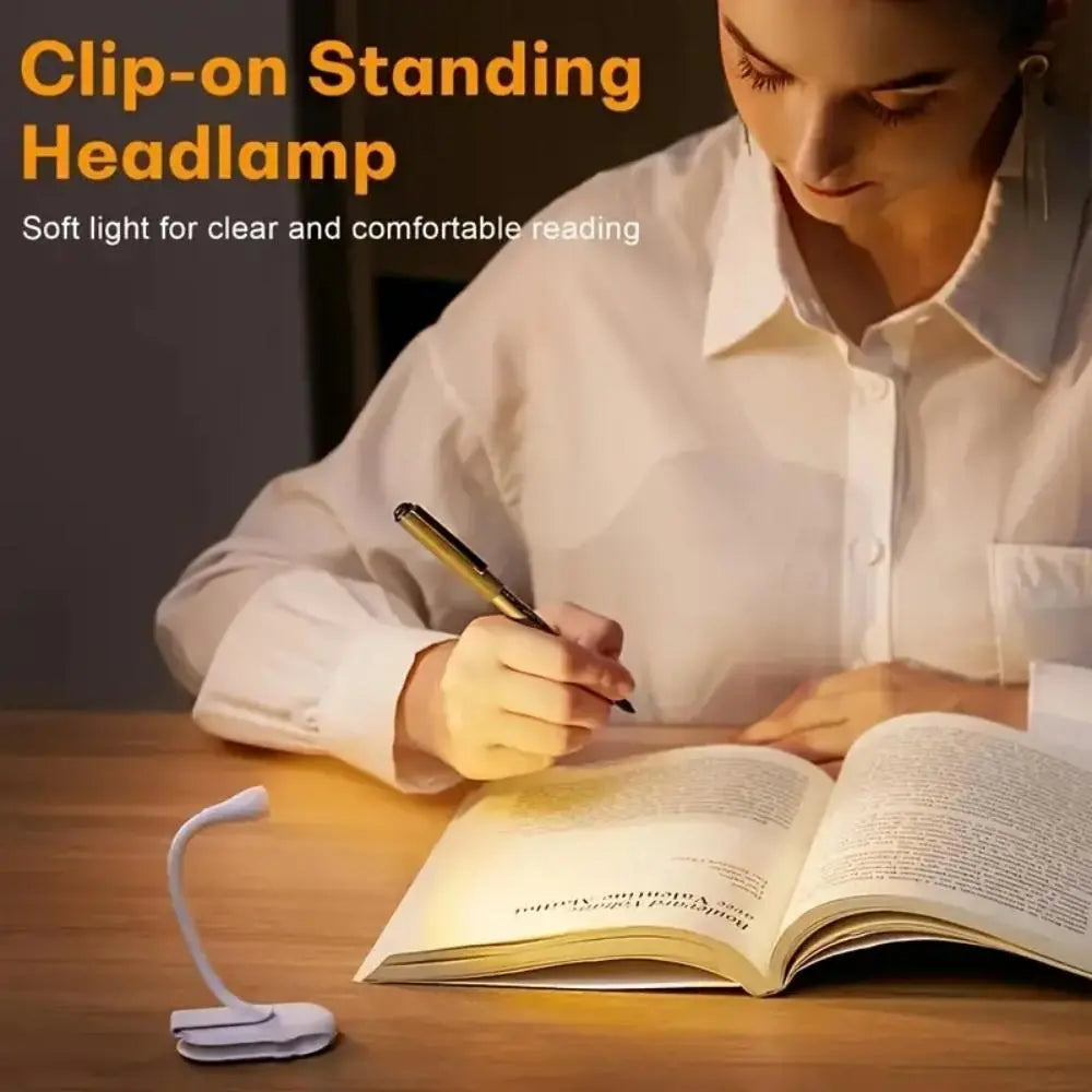 Portable Bookmark Light, Rechargeable LED Reading Light, Clip-On Reading Light, Bedside Reading Eye Protective Light, Book Light, Led Night Light #GLOBAL PICKS