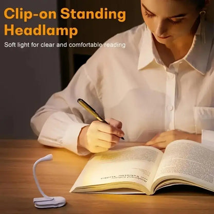 Portable Bookmark Light, Rechargeable LED Reading Light, Clip-On Reading Light, Bedside Reading Eye Protective Light, Book Light, Led Night Light #GLOBAL PICKS