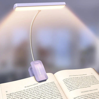 [Flash Sales!] Glocusent Clip-On Reading Light, New In, 26Leds, 5 Amber Colors Book Reading Light - Portable Clip on Light for Book Lovers