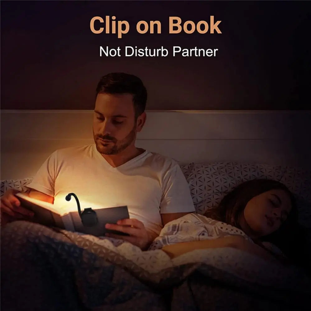 Portable Bookmark Light, Rechargeable LED Reading Light, Clip-On Reading Light, Bedside Reading Eye Protective Light, Book Light, Led Night Light #GLOBAL PICKS