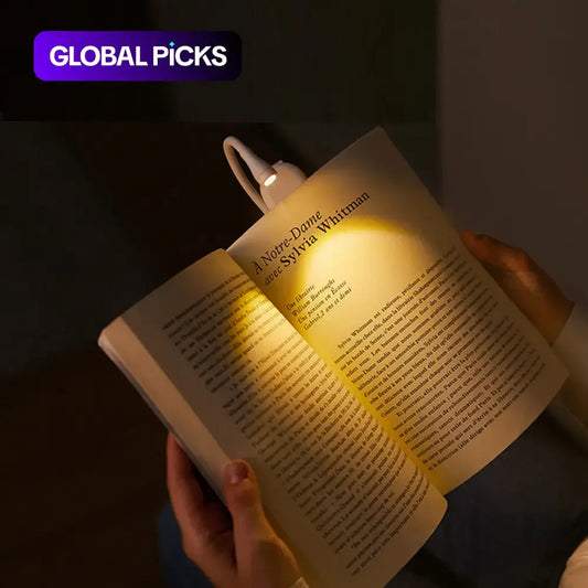 Portable Bookmark Light, Rechargeable LED Reading Light, Clip-On Reading Light, Bedside Reading Eye Protective Light, Book Light, Led Night Light #GLOBAL PICKS