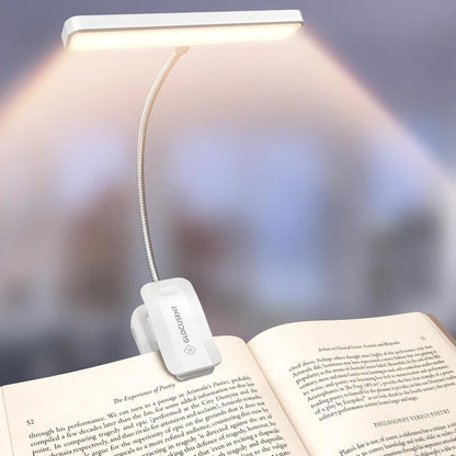 [Flash Sales!] Glocusent Clip-On Reading Light, New In, 26Leds, 5 Amber Colors Book Reading Light - Portable Clip on Light for Book Lovers